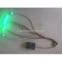 Modulo lampeggiante a 8 led, lampeggiatore pop, modulo luce a led